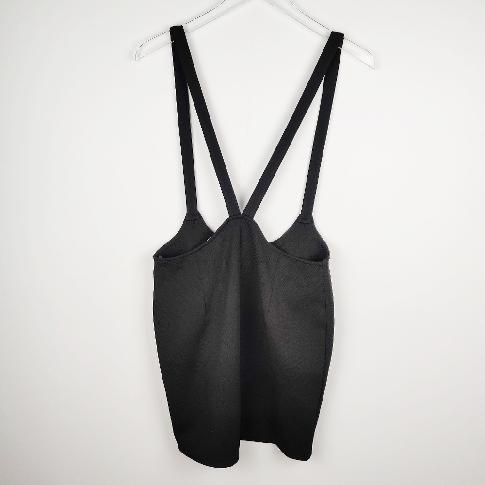 NWT FOREVER 21 BLACK SKIRT WITH SUSPENDERS - Picture 4 of 4